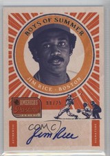 2013 Panini America's Pastime Boys of Summer Signatures /25 Jim Rice Auto HOF