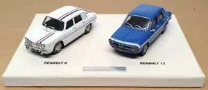 Eligor 1/43 Scale 77 11 431 009 - Renault Coffret R8 Gordini & R12 - White Blue - Picture 1 of 6