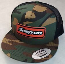 Snap-on Patch Yupoong Trucker Hat /YP Classic 6006/5 Panel Snapback Camo/Black