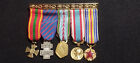 B1A*) (REF2301) Barrette de médailles en réduction guerre 39/45 WW2 FRENCH MEDAL