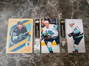 Daniel Sprong Retro + Morgan Geekie + Mason Appleton Cards Lot Seattle Kraken  - Picture 1 of 1