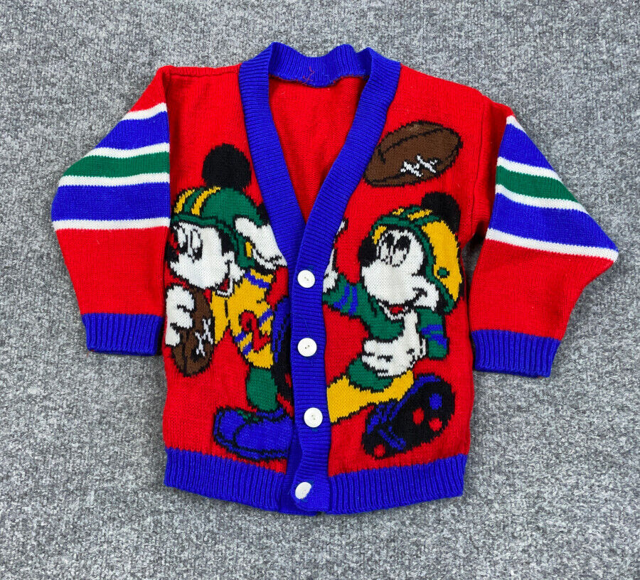 Vintage Mickey's for kids Brand Mickey/Minnie Mouse Cardigan 