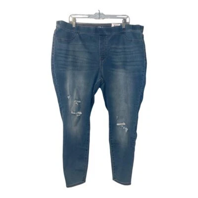 Style & Co. Medium Wash Pull On Skinny Jegging, Size 22W - Image 1 of 4