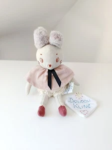 Peluche/Doudou Brume Souris/Lapin Beige Rose 25cm Après La Pluie - Moulin Roty - Picture 1 of 7