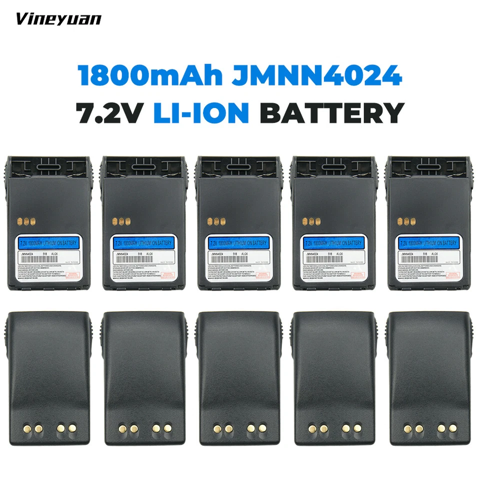 10PC JMNN4023 JMNN4024 Battery MOTOROLA GP328+ GP338+ GP388 GP638+ GP644 GP688 - Image 1 of 4
