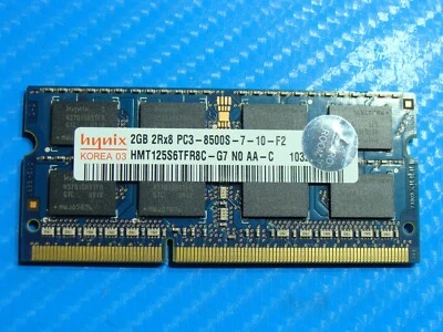 MacBook Pro A1278 Hynix 2GB PC3-8500S Memory RAM SO-DIMM HMT125S6TFR8C-G7 - Image 1 of 2