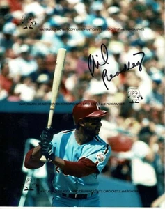 PHIL BRADLEY SIGNED 8x10 - Philadelphia Phillies - Mariners - Missouri Tigers - Picture 1 of 1