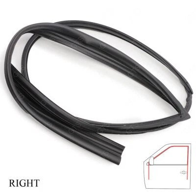 Rh Door Glass Run Channel Seals Rubber For Honda Civic 3Dr Hatchback 1992 1995 Foto 1 de 4