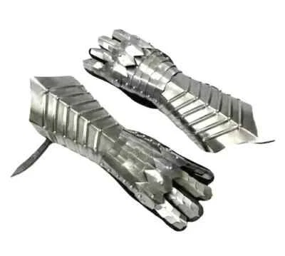 GUANTES ARMADURA FUNCIONALES CABALLERO GUERRERO METAL ESTILO GÓTICO MEDIEVAL Foto 1 de 4
