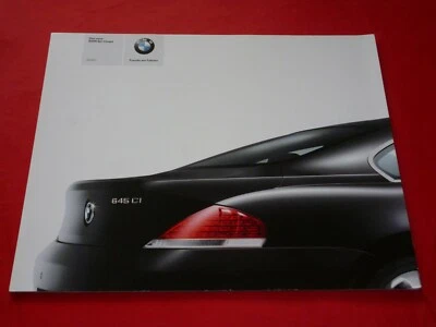 BMW Serie 6 E63 Coupé 645Ci Folleto previo Folleto Depliant Folleto de 2003 Foto 1 de 2
