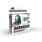 Ak Interactive Acrylic Inks 30Ml - Darkness Set - Scenery Diorama Wargaming Warh