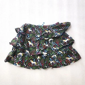Boden skirt Multicolor Floral Unicorn Tiered Drawstring Elastic 140cm 9-10Y - Picture 1 of 5