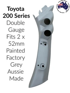 to suit Toyota Landcruiser 200 series DOUBLE PILLAR POD "NEW" PAINTED GREY - Picture 1 of 2