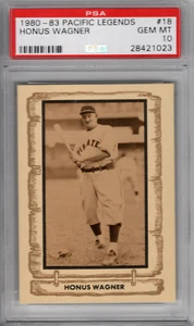 1980-83 PACIFIC LEGENDS #18 HONUS WAGNER PSA 10 (POP 7) - Picture 1 of 2