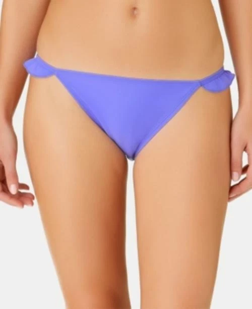 MSRP $20 California Waves Solid Ruffle Side Hipster Bottoms Swimsuit Size S - Image 1 of 1