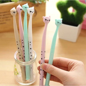 Kitten Cats Novelty Ballpoint Gel Pens Cute School Supply Party Gift Bag Fillers - Picture 1 of 10