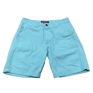 Arizona Jean Shorts Men 31 Flex Short Teal Blue Aqua Beachy Stretch Chino 31x8 - Picture 1 of 17