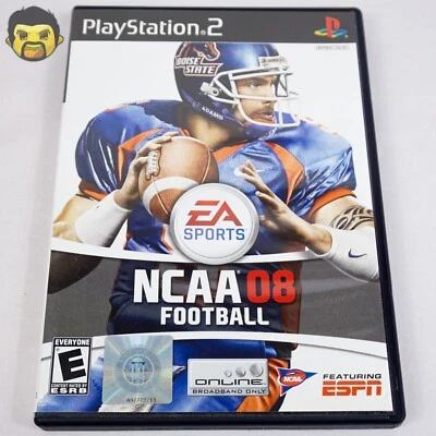 NCAA Football 08 PS2 CIB Sony PlayStation 2 2007 Complete with Manual B - Image 1 of 4