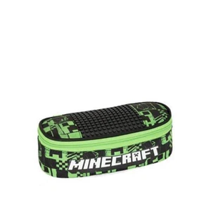 Minecraft Astuccio Ovale Organizzato con Pixel + OMAGGIO Set 12 pz Cancelleria - Imagen 1 de 5