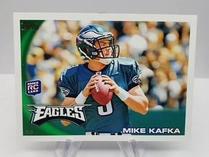 2010 TOPPS RC #244 MIKE KAFKA PHILADELPHIA EAGLES Rookie - Picture 1 of 2