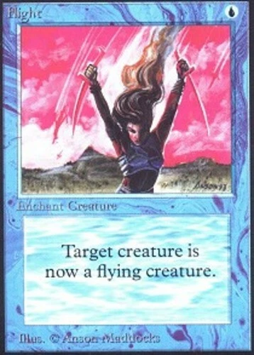 Flight ~ Lightly Played Unlimited MTG Magic UltimateMTG Blue Card - Image 1 of 1