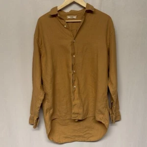 The Salting 100% Linen Button Up Tan Size 1 (Unisex Women Large/ Men Medium) - Picture 1 of 9