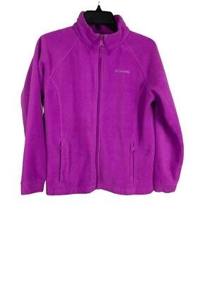 Columbia Youth Jacket Size 18/20 Large Pink Pockets Long Sleeve Fleece - Image 1 of 4