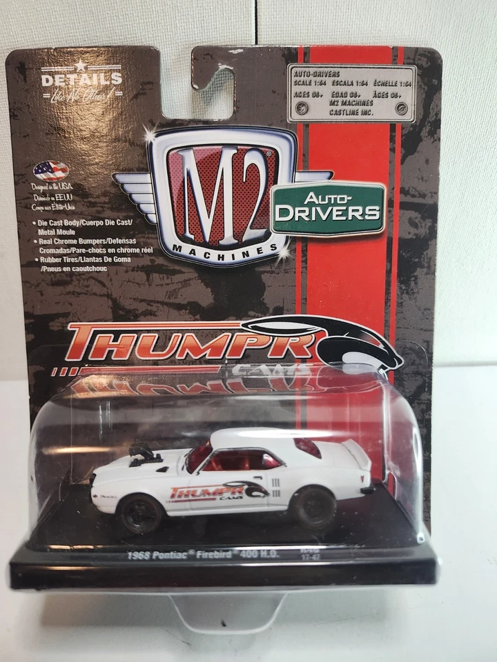 2017 M2 Machines Auto-Drivers R46 Thumper Cams 1968 Pontiac Firebird 400 H.O. - Image 1 of 1