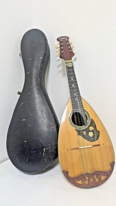 Suzuki Violin Mandolin No.201 w/ Hard Case Japanese Bowl-Back - Picture 1 of 24