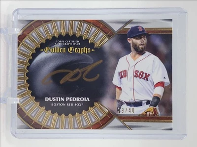 DUSTIN PEDROIA 2023 TOPPS FIVE STAR GOLDEN GRAPHS AUTO /40 Q0902 - Image 1 of 2
