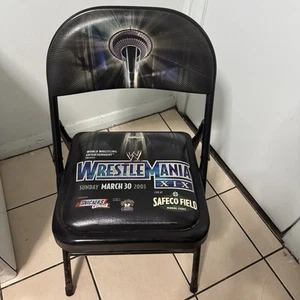 WWF WRESTLEMANIA XIX COLLECTABLE CHAIR VERY RARE WWE - Picture 1 of 12