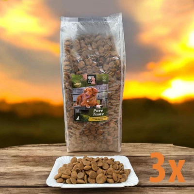HAPPY FOR Dogs Pure Taste Premium Hundetrockenfutter mit Rind 3 x 3 kg - Bild 1 von 2