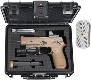 Estuche para pistola aprobado por la TSA para SIG SAUER P320 Xfull/M18/P365/P322/P226/P229 - Hard Sh - Imagen 1 de 7