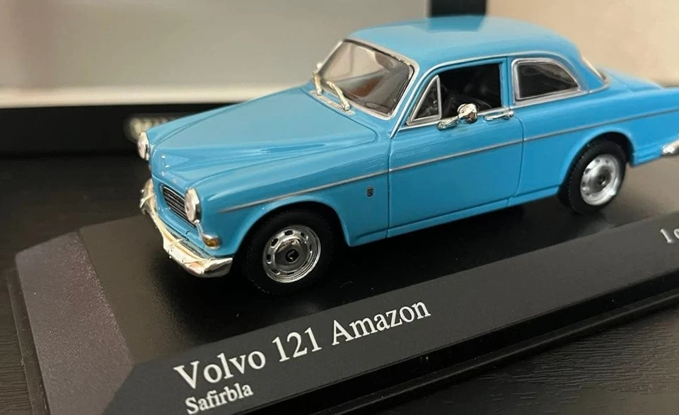 1/43 Minichamps Volvo 121 Amazon Blue Limited 2016pcs Model Car Collectible - Image 1 of 4