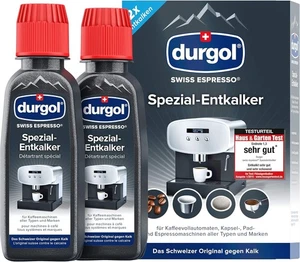 Durgol Swiss Espresso Spezial-Entkalker Kalkentferner Kaffeemaschinen 2 x 125 ml - Bild 1 von 5