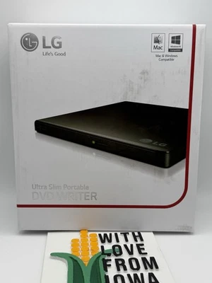 Gravador de DVD Portátil LG 8X USB 2.0 Super Multi Ultra Slim - GP65NB60 NOVO EM FOLHA - Imagem 1 de 3