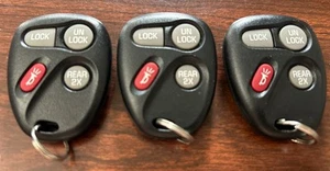 Tres (3) x OEM GMC 4 BOTONES Llavero GM/UTA 15732805 FCC ID: KOBUT1BT USADO - Imagen 1 de 3