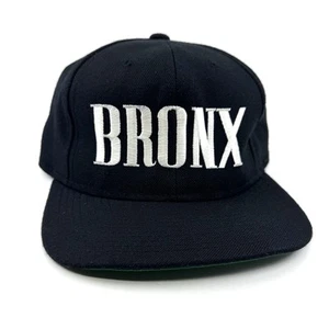 Vintage Bronx x Yupoong genäht 100 % Wolle Snapback Mütze/Cap Hip Hop Rap - Bild 1 von 8