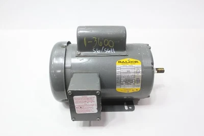 Baldor L3509 Ac Motor 56/56h 1hp 3450rpm 115/208-230v-ac 1ph - Image 1 of 4