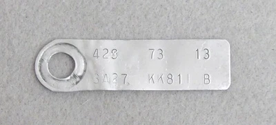 1973 Ford Gran Torino Ranchero GT Mercury Montego ORIG 429 4V MOTOR I.D. TAG - Imagem 1 de 2