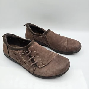 Earth Origins Teresa Gr. 7M bequeme Slipper braun Nubukleder gebraucht - Bild 1 von 11