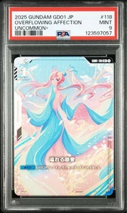 Gundam Card Game Lacus Clyne Newtype Rising Japanese FOIL GD01-118 U PSA9 - Picture 1 of 3