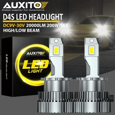 AUXITO D4R/D4S LED Headlight Bulbs Replace HID Xenon Super White Conversion Kit - Image 1 of 4