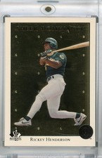 1998 Upper Deck Sp Authentic  Rickey Henderson Sheer Dominance Gold 0399/2000