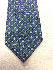 ROOSTER MENS TIE BLUE WITH BLACK AND GOLD 3.25 X 58