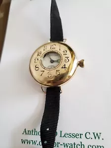WALTHAM GF DEMI HUNTER WRIST WATCH AND SERVCIED 1912 - Picture 1 of 11