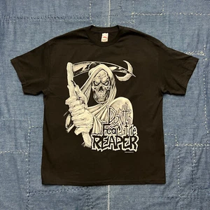 Vintage Y2K Thunder Sportswear Dont Fear The Reaper Shirt XL Black Tennessee - Picture 1 of 9