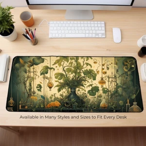 Witchy Botanical Potions and Plants Desk Decor, Witchy Desk Mat, Plant Desk Pad - Picture 1 of 10