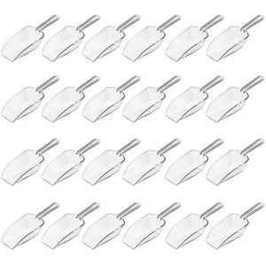24 Pcs Multi Purpose Kitchen Scoops Acrylic Clear Ice Scoop for Containers Ca... - Picture 1 of 7