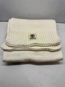Timberland Marke Damen Solider Rippstrick Schal Neutral Creme Beige J - Bild 1 von 9